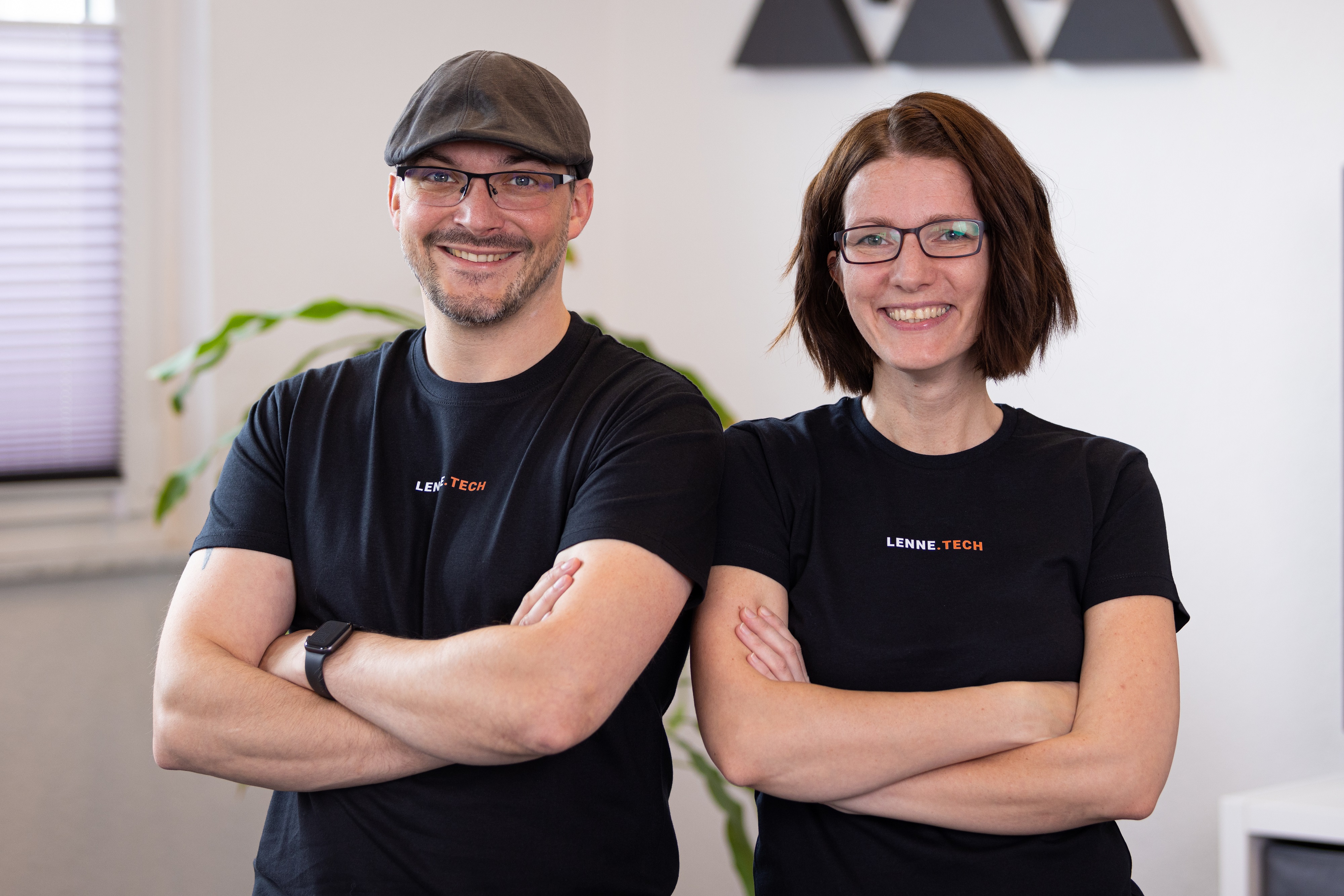 Die Geschäftsführung von lenne.Tech: Inga und Kai